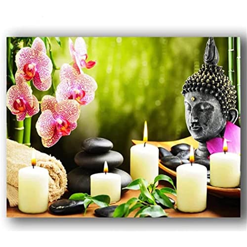 YSCOLOR Diamant Painting Diamant Malerei Kits Für Erwachsene Buddha Mit Kerzen Orchidee Runde Vollbohrer Kits 5D Diy Kits Diamond Art Kits 30x40cm YSCOLOR Diamant Painting Diamant Malerei Kits Für Erwachsene Buddha Mit Kerzen Orchidee Runde Vollbohrer Kits 5D Diy Kits Diamond Art Kits 30x40cm von YSCOLOR