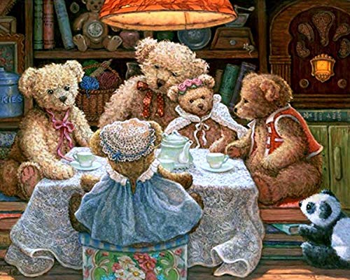 YSCOLOR Diamant Painting Teddybär Geschenke DIY Schlafzimmer Voller Diamanten Souvenir Strass Kreuzstich Handwerk Diamant Gemälde 5D Wandbild Bild 30X40cm von YSCOLOR