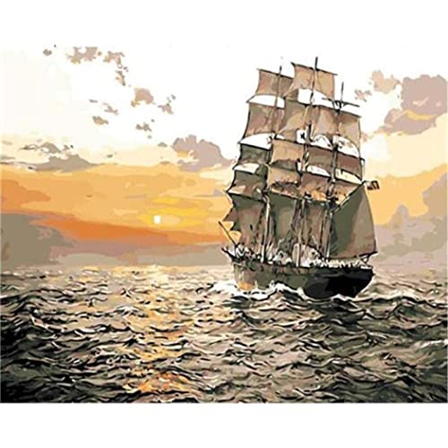 YSCOLOR Malen Nach Zahlen Für Erwachsene Kits Schiff Und Meer Diy Acryl-Ölgemälde-Kit Für Erwachsene Anfänger Auf Leinwand 40X50cm YSCOLOR Malen Nach Zahlen Für Erwachsene Kits Schiff Und Meer Diy Acryl-Ölgemälde-Kit Für Erwachsene Anfänger Auf Leinwand 40X50cm von YSCOLOR