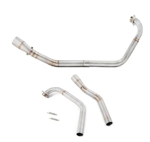 Abnehmbarer Edelstahl Motorrad-Auspuffanlage Mit Modifiziertem Rohr Für Y&amaha YZF-R15 R125 MT125 MT-15 2008-2017 Schalldämpfer-Auspuffrohr(V1 V2 2008-2017) von YSDSLS