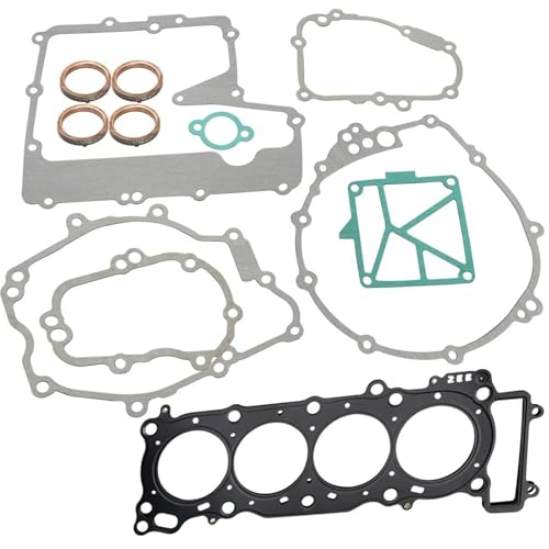 Dichtungssatz Motorrad Zylinder Motor Kurbelgehäuse Ölwanne Kupplung Abdeckung Dichtung Kits Für Y&amaha R6 Für YZFR6 03-05(Style 2) von YSDSLS