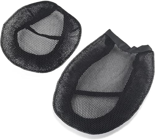 YSDSLS Für B&MW R1200GS R1250GS LC Abenteuer R 1250 GS 1200 Rally ADV 04-23 Motorrad Kühlen Sitz Abdeckung Hinten vorne Sitze(Style1) von YSDSLS