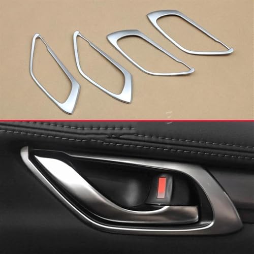 YSDSLS Innenaufrüstung 4-teiliges Auto-Innenausstattungs-Styling Innentürgriff-Abdeckungsverkleidung Für Mazda CX-5 KF 2017-2024 von YSDSLS