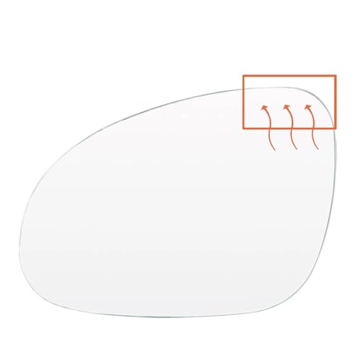 YSFIFHSKFH Spiegelglas Für VW Für Jetta Für MK5 2006-2009 Autoflügel Rückansicht Glas Seite Konvexen Rückspiegel Glaslinse(Links) von YSFIFHSKFH