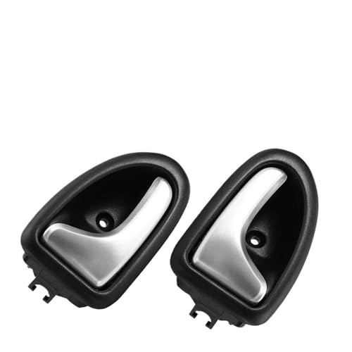 YSFIFHSKFH Türgriff Innen Auto Innen Innen Türknopf Innentürgriff Links Rechts Für Clio 2000-2009 2/3-4/5 Türen Silber Matt Griffe Türinnenverkleidung Türgriff(1 Paar) von YSFIFHSKFH