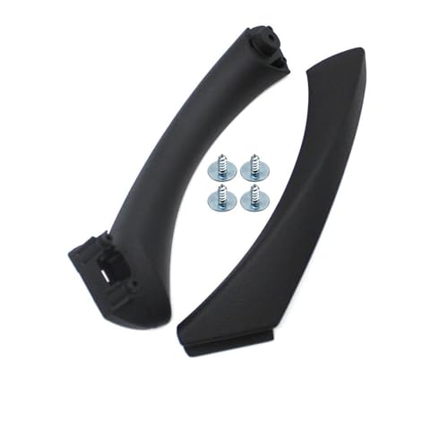 YSFIFHSKFH Türgriff Innen Autoinnenraum links rechts Türgriff Panel Pull Trim Abdeckung für 3er E90 E91 E92 316 318 320 325 328i Türinnenverkleidung Türgriff(Black-Left-2PCS Set) von YSFIFHSKFH