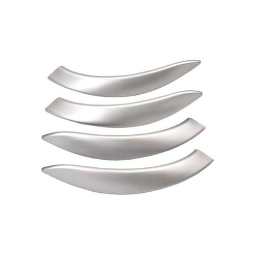 YSFIFHSKFH Türgriff Innen Carbon Fiber Innentürgriff mit Griff Außenabdeckung Trim Für 3 4 Serie M3 M4 F30 F34 F36 F32 F33 F80 F82 F83 Türinnenverkleidung Türgriff(Silver Grey) von YSFIFHSKFH