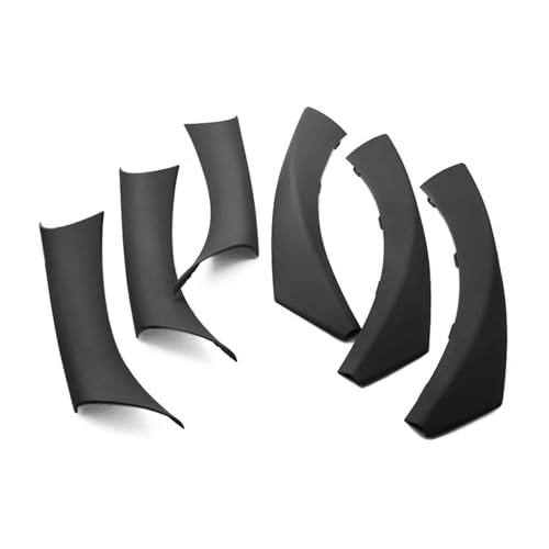 YSFIFHSKFH Türgriff Innen Für 3er E90 E91 316 318 320 325 328i 2004 2005-2012 6-teilige Auto-Innentürgriff-Zugabdeckung Carbon Türinnenverkleidung Türgriff(RHD black) von YSFIFHSKFH