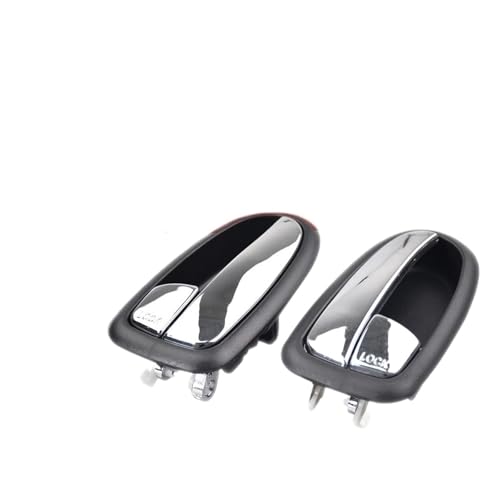 YSFIFHSKFH Türgriff Innen Für Hyundai Für Matrix Für Lavita 2001-2010 Auto Innen Tür Griff OEM:82610-17000 82620-17000 auto Vorne Hinten Links Rechts Türinnenverkleidung Türgriff(Chrome 2pcs) von YSFIFHSKFH