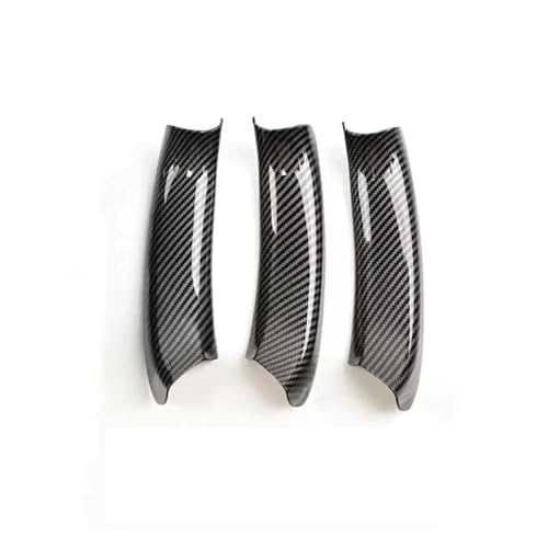 YSFIFHSKFH Türgriff Innen Für X3 X4 F25 F26 2010 2011 2012 2013 2014 2015 2016 Auto Innen Tür Griff Panel Pull Abdeckung Türinnenverkleidung Türgriff(3Pcs Carbon Fiber) von YSFIFHSKFH