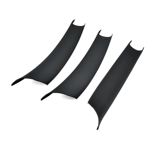 YSFIFHSKFH Türgriff Innen Schwarzes Kohlefasermuster 3 Teile/Satz Auto-Innentürgriffabdeckung Für X5 E70 X6 E71 E72 2007–2014 Türinnenverkleidung Türgriff(Black LHD 3 Pcs) von YSFIFHSKFH