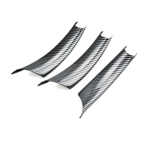 YSFIFHSKFH Türgriff Innen Schwarzes Kohlefasermuster 3 Teile/Satz Auto-Innentürgriffabdeckung Für X5 E70 X6 E71 E72 2007–2014 Türinnenverkleidung Türgriff(Carbon LHD 3 Pcs) von YSFIFHSKFH