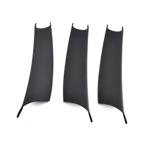 YSFIFHSKFH Türgriff Innen Schwarzes Kohlefasermuster Auto-Innentür-Zuggriffabdeckung Für X5 E70 X6 E71 E72 2007-2014 Türinnenverkleidung Türgriff(Black RHD 3 Pcs) von YSFIFHSKFH