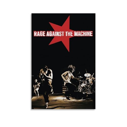 YSHCHEN Leinwandposter "Rage Against The Machine", beliebte Sänger-Stars-Serie, Wandkunst, dekoratives Gemälde, Poster, 50 x 75 cm, ungerahmter Stil YSHCHEN Leinwandposter "Rage Against The Machine", beliebte Sänger-Stars-Serie, Wandkunst, dekoratives Gemälde, Poster, 50 x 75 cm, ungerahmter Stil von YSHCHEN