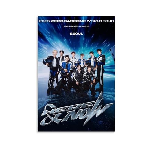 YSHCHEN ZEROBASEONE Beliebte Sänger-Stars-Serie, Leinwand-Poster, Wandkunst, dekoratives Gemälde, Schlafzimmer, Gemälde, Poster, 40 x 60 cm, ungerahmter Stil von YSHCHEN