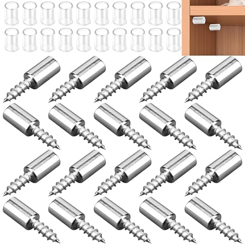 Regalbodenträger, 20 StückEinlegeboden Halter mit Gummischutz, Selbstschneidende Fachbodenträger Bodenträger Regalbodenhalter, für Möbel von YSHODGU