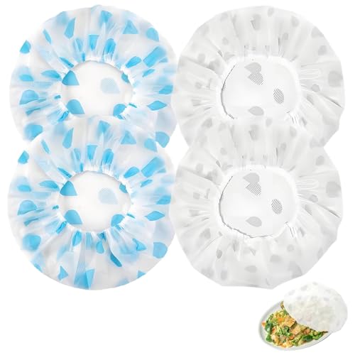 YSHODGU 4 Stück Abdeckhauben für Gärkorb, Grfolie Abdeckhauben - Gärfolie Brot Gärkorb Tuch, Abdeckhauben für Lebensmittel, Brot Backen Zubehör mit Elastikbands, Extra Starke Reißfeste YSHODGU 4 Stück Abdeckhauben für Gärkorb, Grfolie Abdeckhauben - Gärfolie Brot Gärkorb Tuch, Abdeckhauben für Lebensmittel, Brot Backen Zubehör mit Elastikbands, Extra Starke Reißfeste von YSHODGU
