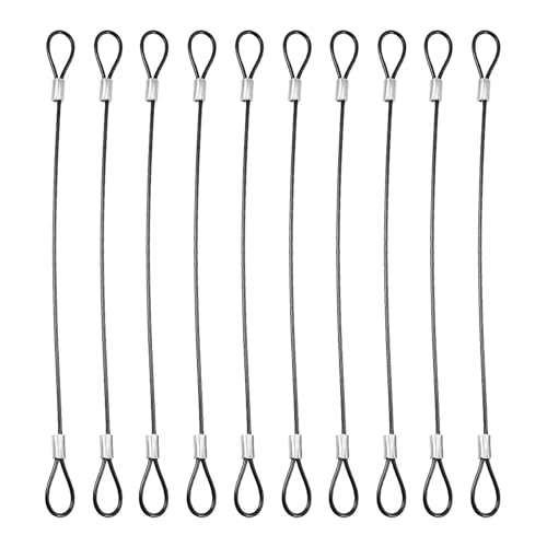 10 Stück Gepäcksicherheitsseile, Multifunktionale Edelstahlseile, Starke Metallseile, Geeignet Für Gepäck, Fahrräder, Lampen Usw. 10 Stück Gepäcksicherheitsseile, Multifunktionale Edelstahlseile, Starke Metallseile, Geeignet Für Gepäck, Fahrräder, Lampen Usw. von YSJCHEBS