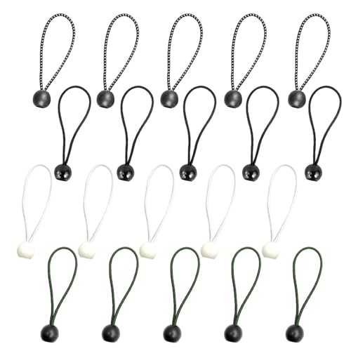 20 Stück Elastische Seilschnallen, Zeltbefestigungsseile, Tragbare Outdoor-Befestigungswerkzeuge, Können Zelte, Banner, Fahnenmasten Usw. Befestigen. von YSJCHEBS