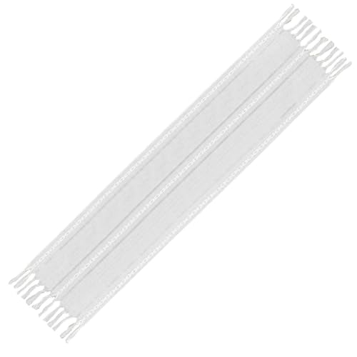 YSJCHEBS 1 Stück Quasten-Tischläufer, Tischläufer-Dekoration Im Boho-Stil, Einfarbige Tischdecke, Gehäkelte Lange Tischdecke, Tischdekoration Für Urlaub, Party, Hochzeit von YSJCHEBS