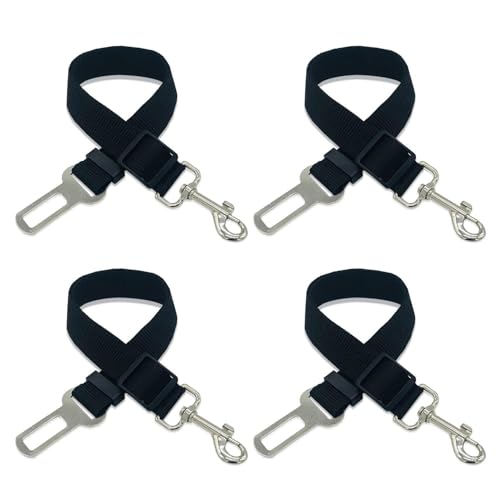 YSJCHEBS 4-Teiliges Haustiergeschirr, Uk-Hundeauto-Sicherheitsgurt, Verstellbares Festes Geschirr, Hundegeschirr-Clip, Hundezubehör von YSJCHEBS