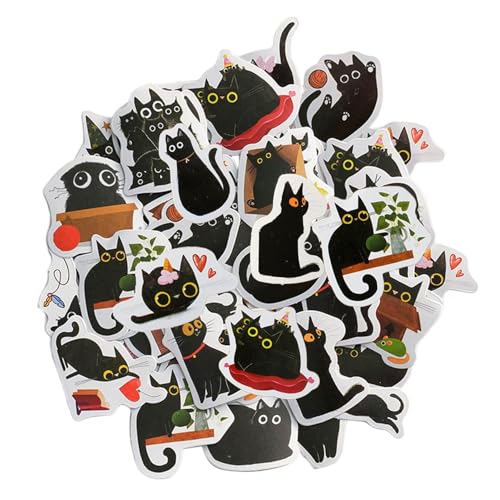YSJCHEBS 92 Schwarze Katzenaufkleber, Niedliche Aufkleber, Cartoon-Graffiti-Aufkleber, Können Zum Dekorieren Von Notizbüchern, Fotoalben, Sammelalben, Gitarren Usw. Verwendet Werden. YSJCHEBS 92 Schwarze Katzenaufkleber, Niedliche Aufkleber, Cartoon-Graffiti-Aufkleber, Können Zum Dekorieren Von Notizbüchern, Fotoalben, Sammelalben, Gitarren Usw. Verwendet Werden. von YSJCHEBS