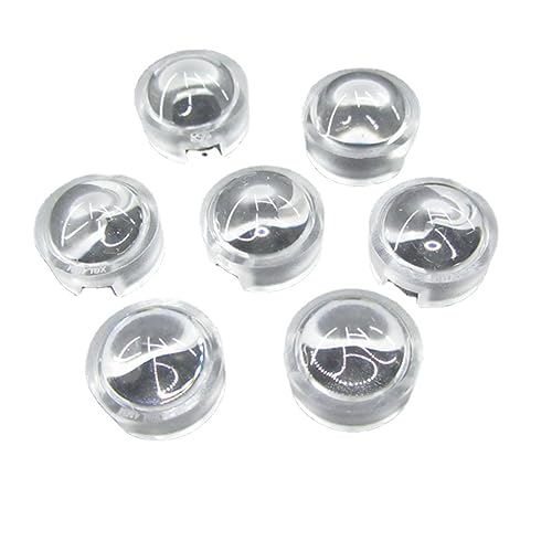 YSJJZRL 13 mm LED konvexe Linse 15/30/45/60/90/100 Grad Abstrahlwinkel Acryl LED Optische Konvexe Kondensatorlinse (10 Stück, 100 Grad) von YSJJZRL