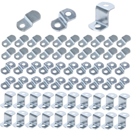 60 Stück Offset-Clips auf Leinwand zum Einrahmen von Bildern mit Schrauben, Spiegel-Clips-Set (je 20 Stück von 0,3 cm, 1/4 Zoll, 1/2 Zoll) von YSKmanhuo