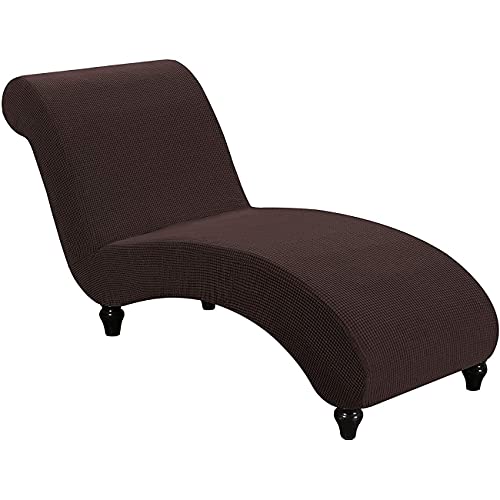 YSLLIOM Chaiselongue Schonbezüge, Liegesessel Stuhlbezug, Relaxliege Deluxe Stuhlbezüge, Schonbezug Stretch rutschfest, Maschinenwaschbar (Braun) von YSLLIOM