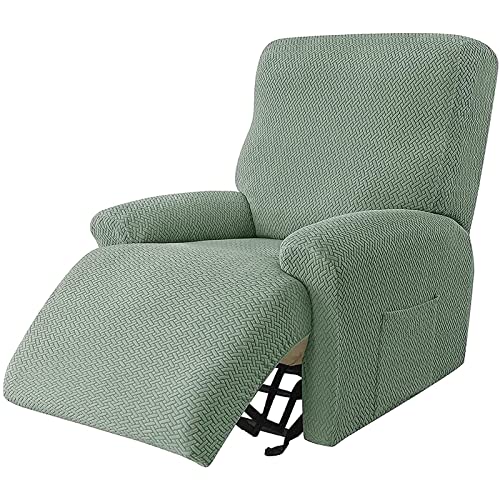 YSLLIOM Sesselbezug, Sessel-Überwürfe Sesselschoner Weich, Antirutsch Husse für Relaxsessel Komplett, Elastisch Bezug für Fernsehsessel (Hellgrün) von YSLLIOM