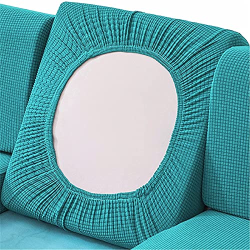 YSLLIOM Sofa Sitzkissenbezug, Stretch Sitzkissenschutz, Elastischer Kissenbezüge, Husse Überzug Bezug Für Sofa Sitzkissen, Couch (1-Sitzer,Blaugrün) von YSLLIOM