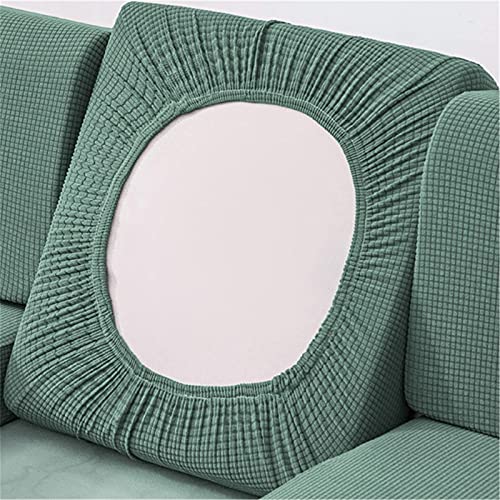 YSLLIOM Sofa Sitzkissenbezug, Stretch Sitzkissenschutz, Elastischer Kissenbezüge, Husse Überzug Bezug Für Sofa Sitzkissen, Couch (1-Sitzer,Grün) von YSLLIOM