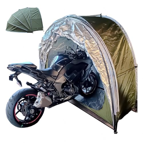 Zeltgarage Hängen 2 in 1 Fahrradgarage Vor Wind,Regen,Schnee und Staub Schützen Motorrad Zelt Fahrrad Zelt,Green von YSMSMZJK