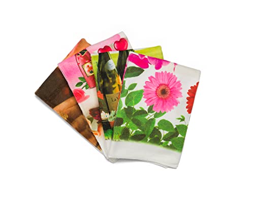 YSN Home Collection 4 STÜCK Mikrofaser-Geschirrtuch, extra saugfähig - 40x65 cm von YSN Home Collection