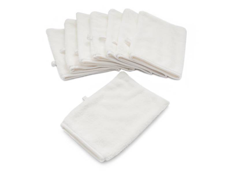 YSN Home Collection Waschhandschuh YSN - Flauschige Mikrofaser Waschhandschuhe 16x21cm - weiß, (4-St), extra weich von YSN Home Collection