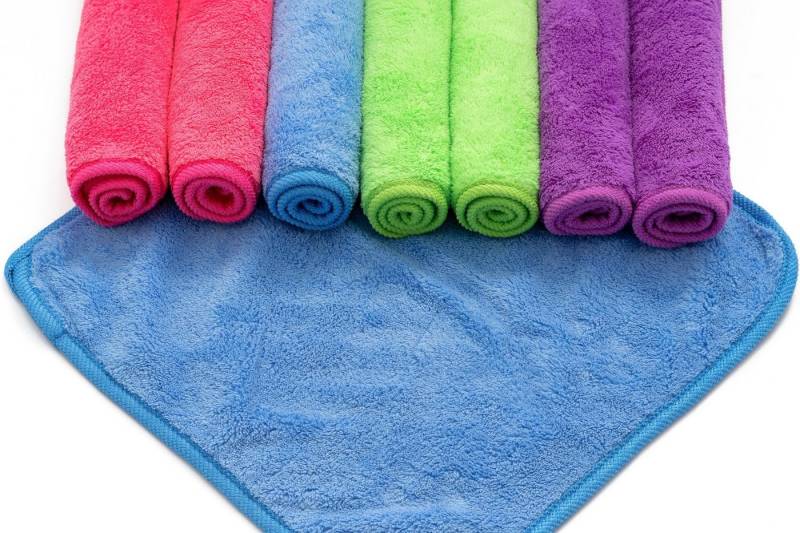 YSN Home Collection Waschlappen YSN Home Collection - Mikrofaser Waschlappen 30x30cm - 4 Farben, (16-St), mit Schlaufe zum aufhängen von YSN Home Collection