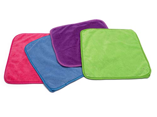 YSN Home Collection YSN101 - Hochwertige Mikrofaser Waschlappen in Premium Qualität - 80% Polyester, 20% Polyamid- 30x30cm - 4er Paket von YSN Home Collection