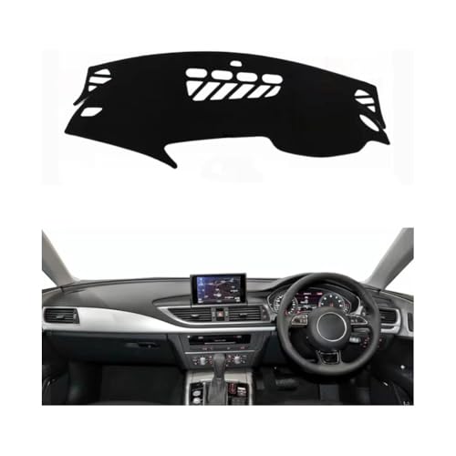 YSOLDA Auto Armaturenbrett Abdeckung Matte für Audi A7 2009-2017, rutschfeste Sonnenschutz Pad Instrument Panel Teppich Kratzerschutz Zubehör,A/RHD von YSOLDA