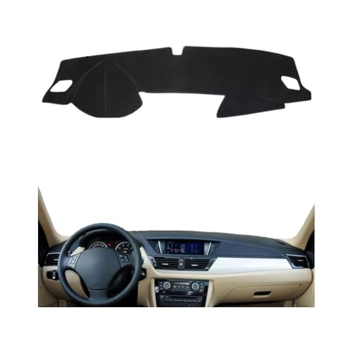 YSOLDA Auto Armaturenbrett Abdeckung Matte für BMW X1 I E84 2010-2015, rutschfeste Sonnenschutz Pad Instrument Panel Teppich Kratzerschutz Zubehör,B/LHD von YSOLDA