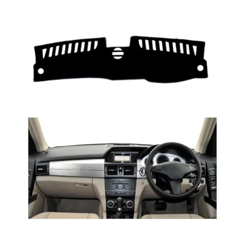 YSOLDA Auto Armaturenbrett Abdeckung Matte für Benz GLK X204 2009-2015, rutschfeste Sonnenschutz Pad Instrument Panel Teppich Kratzerschutz Zubehör,A/RHD von YSOLDA