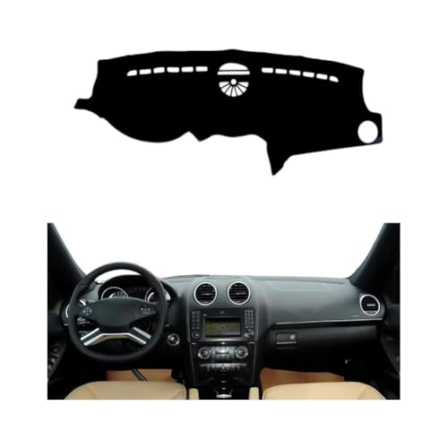 YSOLDA Auto Armaturenbrett Abdeckung Matte für Benz M-Class W164 2006-2011, rutschfeste Sonnenschutz Pad Instrument Panel Teppich Kratzerschutz Zubehör,B/LHD von YSOLDA