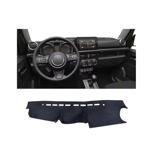 YSOLDA Auto Armaturenbrett Abdeckung Matte für Suzuki Jimny JB64 JB74 2019-2023, rutschfeste Sonnenschutz Pad Instrument Panel Teppich Kratzerschutz Zubehör,B/LHD von YSOLDA