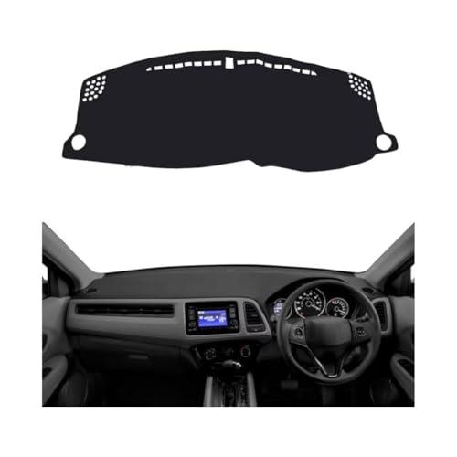 YSOLDA Auto Armaturenbrett Abdeckung Matte für Vezel 2014-2019, rutschfeste Sonnenschutz Pad Instrument Panel Teppich Kratzerschutz Zubehör,A/RHD von YSOLDA
