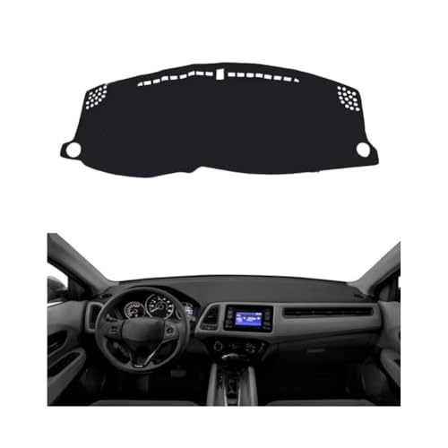 YSOLDA Auto Armaturenbrett Abdeckung Matte für Vezel 2014-2019, rutschfeste Sonnenschutz Pad Instrument Panel Teppich Kratzerschutz Zubehör,B/LHD von YSOLDA