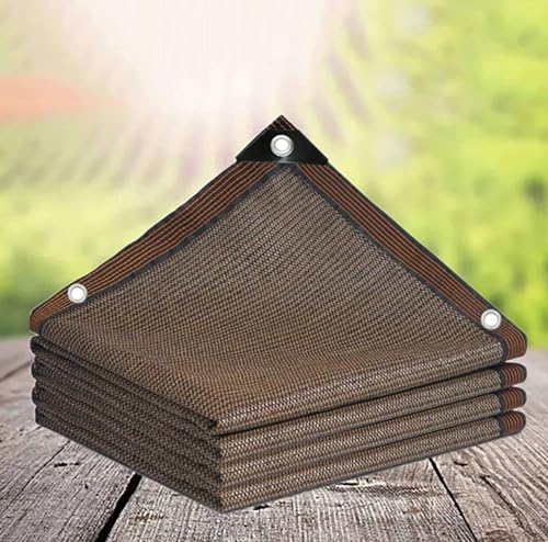 Sun Shade Garden Canopy Pergola Shade Cover Shade Net Breathable Tear-resistant Mesh Reinforced Edge Tear-resistant for Garden Greenhouse, Patios, Privacy Netting,brown-2x6m von YSPP