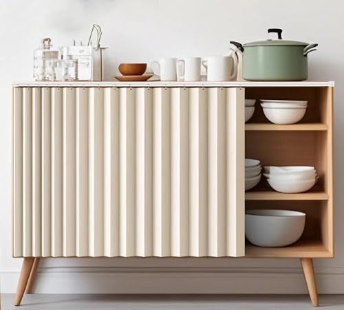 Schrankvorhang mit Gleitschienen – Staubdichter & Wasserdichter Vorhang für Küche, Badezimmer, Kleiderschrank – Leicht zu Montieren, Praktischer Sichtschutz für Regale, Schränke & offene Fächer(Beige, Schrankvorhang mit Gleitschienen – Staubdichter & Wasserdichter Vorhang für Küche, Badezimmer, Kleiderschrank – Leicht zu Montieren, Praktischer Sichtschutz für Regale, Schränke & offene Fächer(Beige, von YSPZDQ