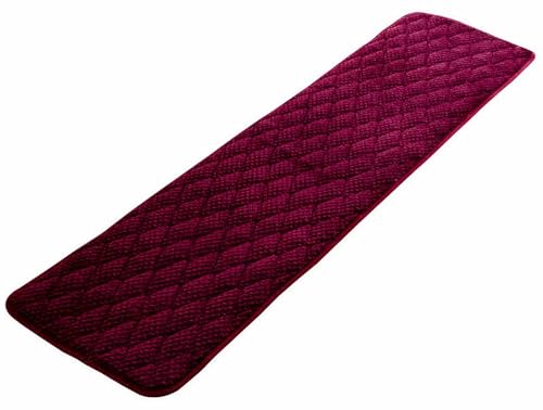 YSPZDQ Dicke Plüsch Bankauflage mit Rutschfester Rückseite & Fixierbändern, Waschbar Weiche Sitzpolster Bank für Fensterbank, Esszimmer, Terrasse(Purple,40 x 200cm) von YSPZDQ