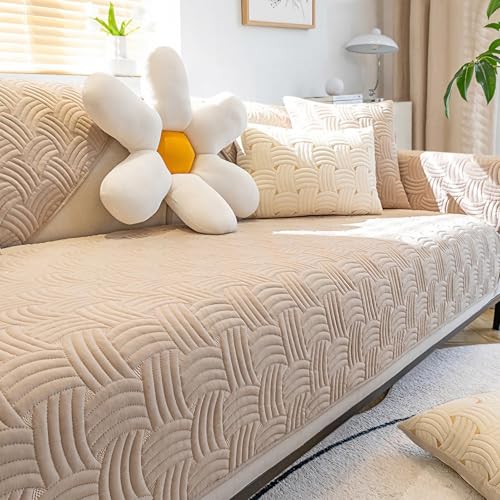 YSPZDQ Sofa üBerwurfdecke, Baumwolle Couchdecke üBerwurf, rutschfest Couch üBerwurf, Waschbar Sofaüberwurf, Sofa Decke, für Alle Jahreszeiten Geeignet(K,70x150cm) von YSPZDQ