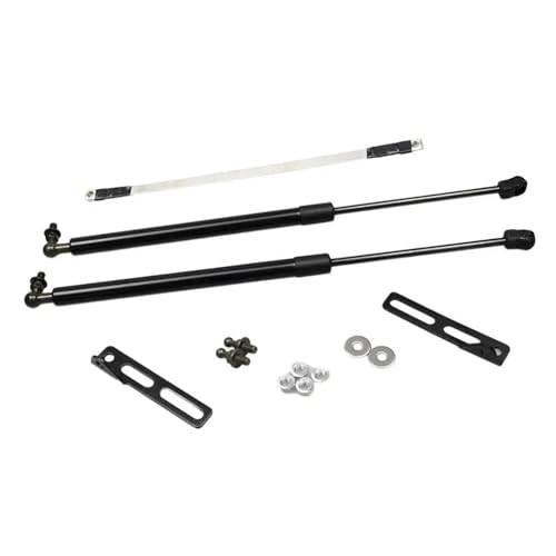 YSQOFDNFD Gasdruckfedern Haube Streben Für Peugeot 308 II T9 2013-2021 Front Motorhaube Gas Frühling Prop Lift Unterstützung Carbon Faser Dämpfer Kolben Stangen Bar(Schwarz) von YSQOFDNFD