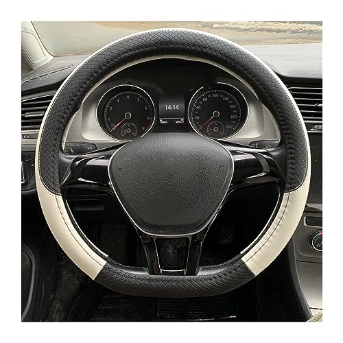 YSQOFDNFD Lenkradbezug Für Nissan Für Rogue 2017 2018 2019 Für Qashqai 2019 2020 rutschfeste Auto-Lenkradabdeckung(Weiss) von YSQOFDNFD